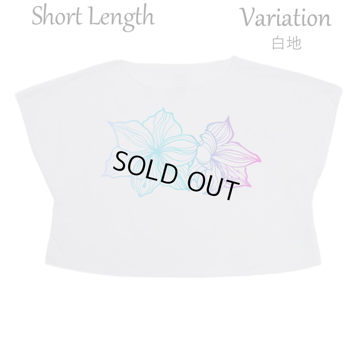 画像8: フラダンス レッスン ルースフィット ワイド Tシャツ アマリリス柄 (8)