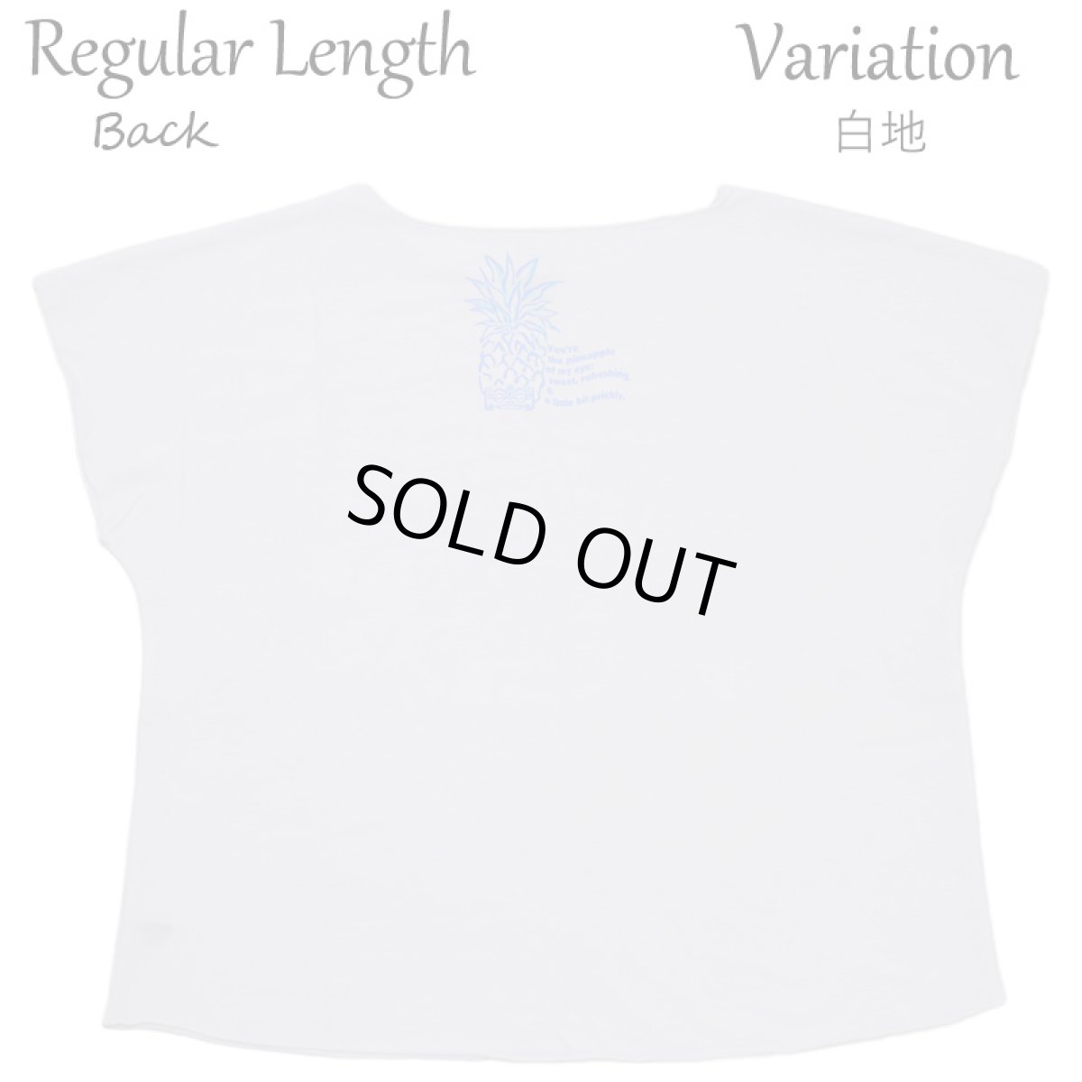 画像15: フラダンス レッスン ルースフィット ワイド Tシャツ バーティカルパステルパイナップル柄 (15)