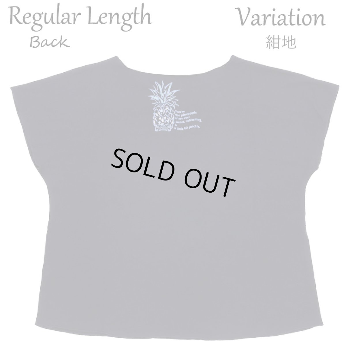 画像17: フラダンス レッスン ルースフィット ワイド Tシャツ バーティカルパステルパイナップル柄 (17)