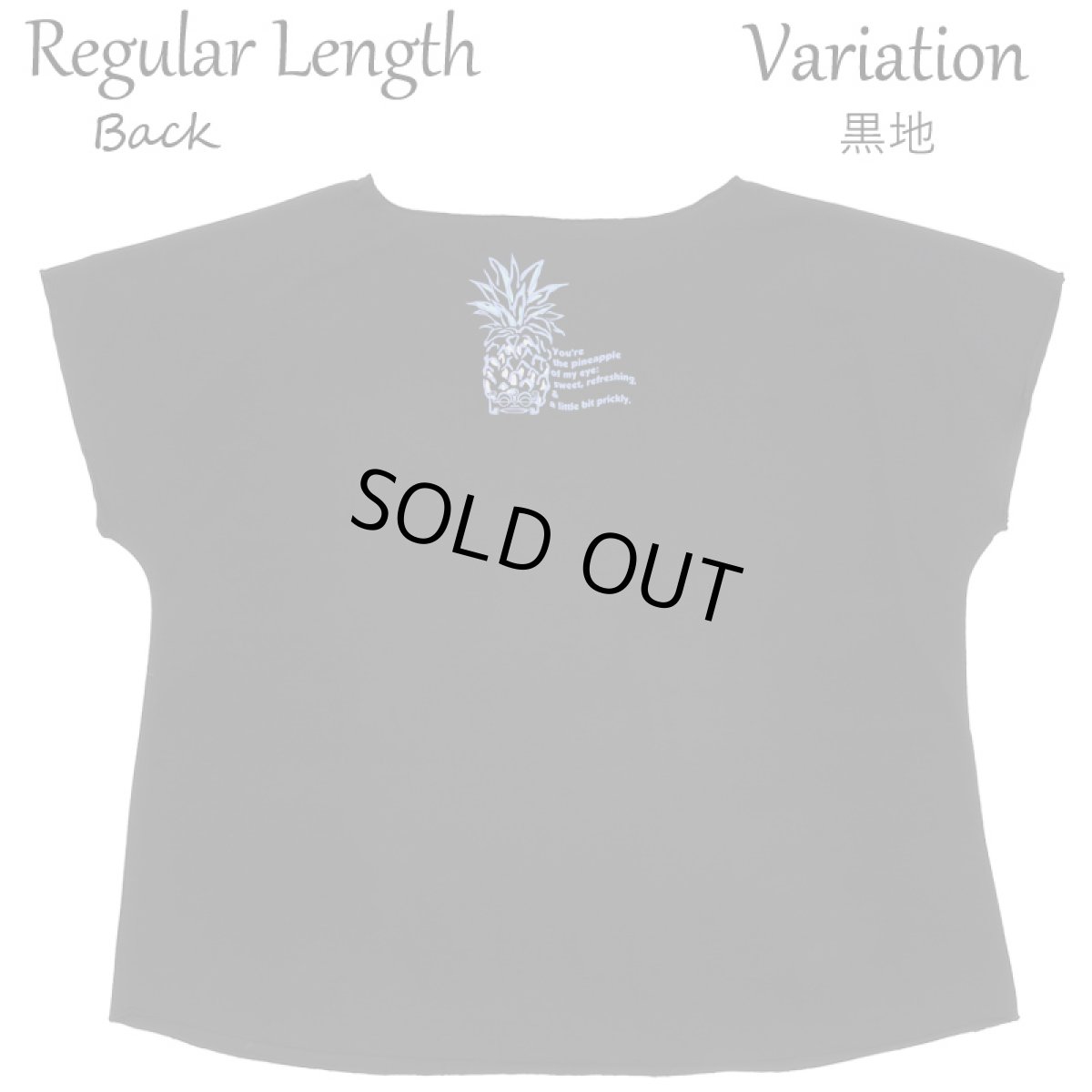 画像19: フラダンス レッスン ルースフィット ワイド Tシャツ バーティカルパステルパイナップル柄 (19)