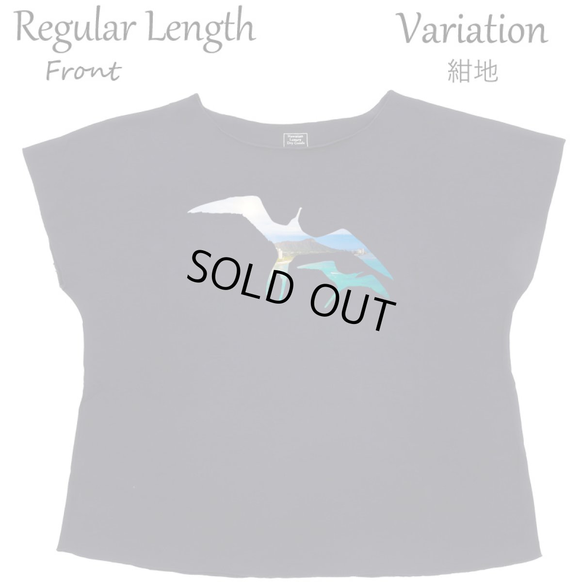 画像16: フラダンス レッスン ルースフィット ワイド Tシャツ イヴァ カイマナヒラ柄 (16)