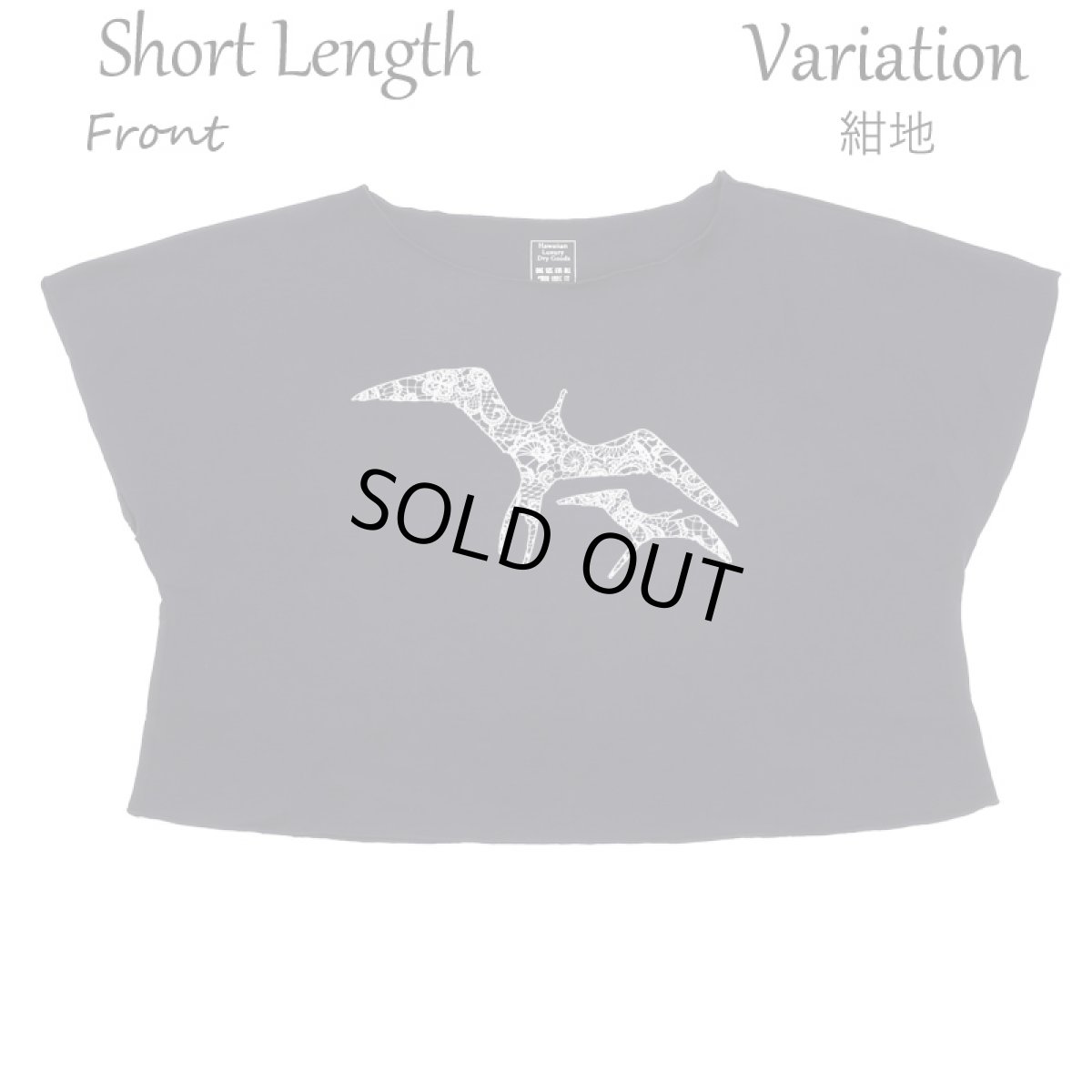 画像8: フラダンス レッスン ルースフィット ワイド Tシャツ イヴァ レース柄 (8)