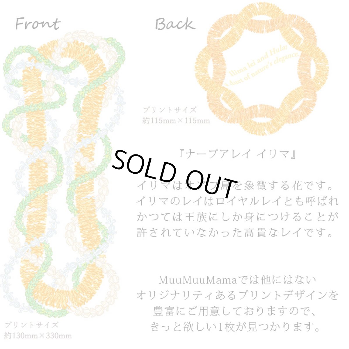 画像6: フラダンス レッスン ルースフィット ワイド Tシャツ ナープアレイイリマ柄 (6)