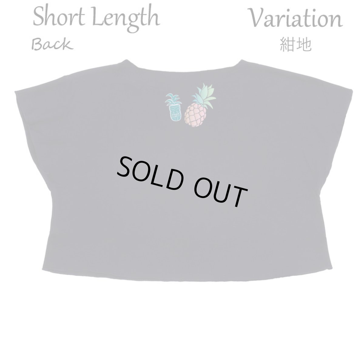 画像11: フラダンス レッスン ルースフィット ワイド Tシャツ パステルパイナップル柄 (11)