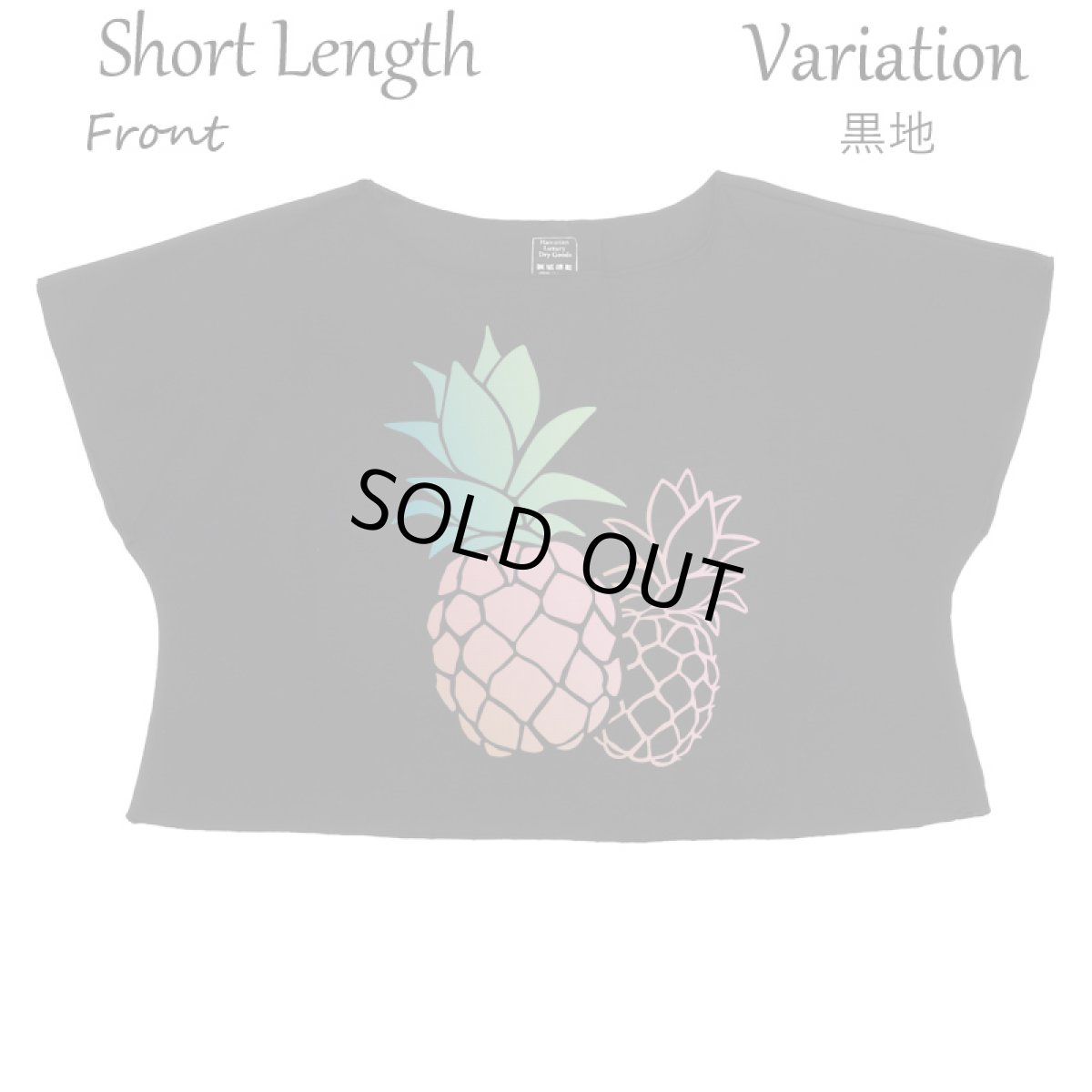 画像12: フラダンス レッスン ルースフィット ワイド Tシャツ パステルパイナップル柄 (12)