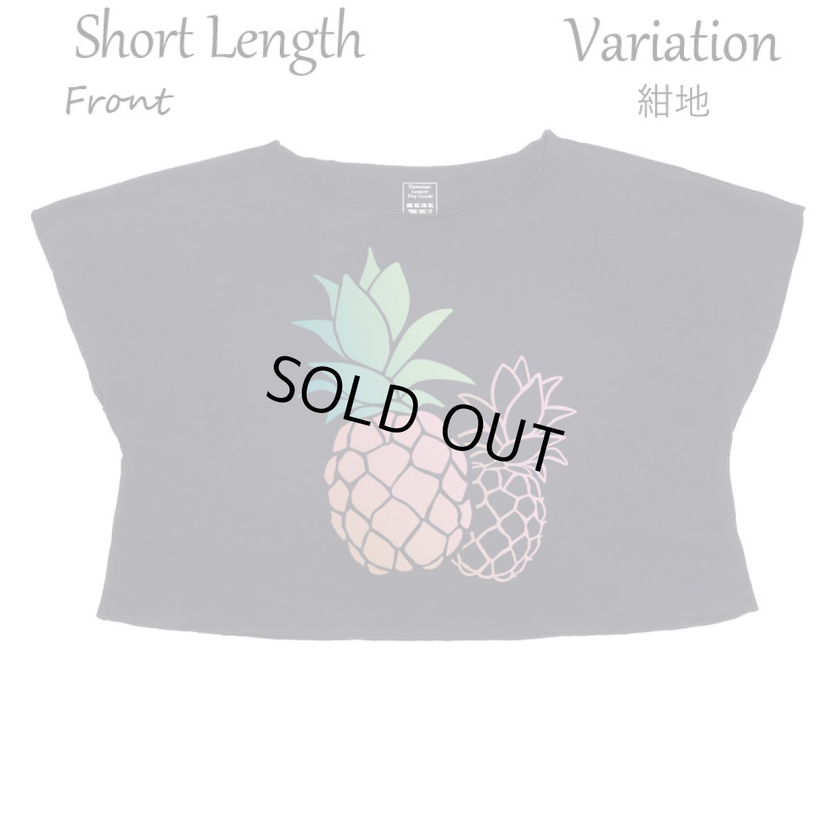 画像10: フラダンス レッスン ルースフィット ワイド Tシャツ パステルパイナップル柄 (10)