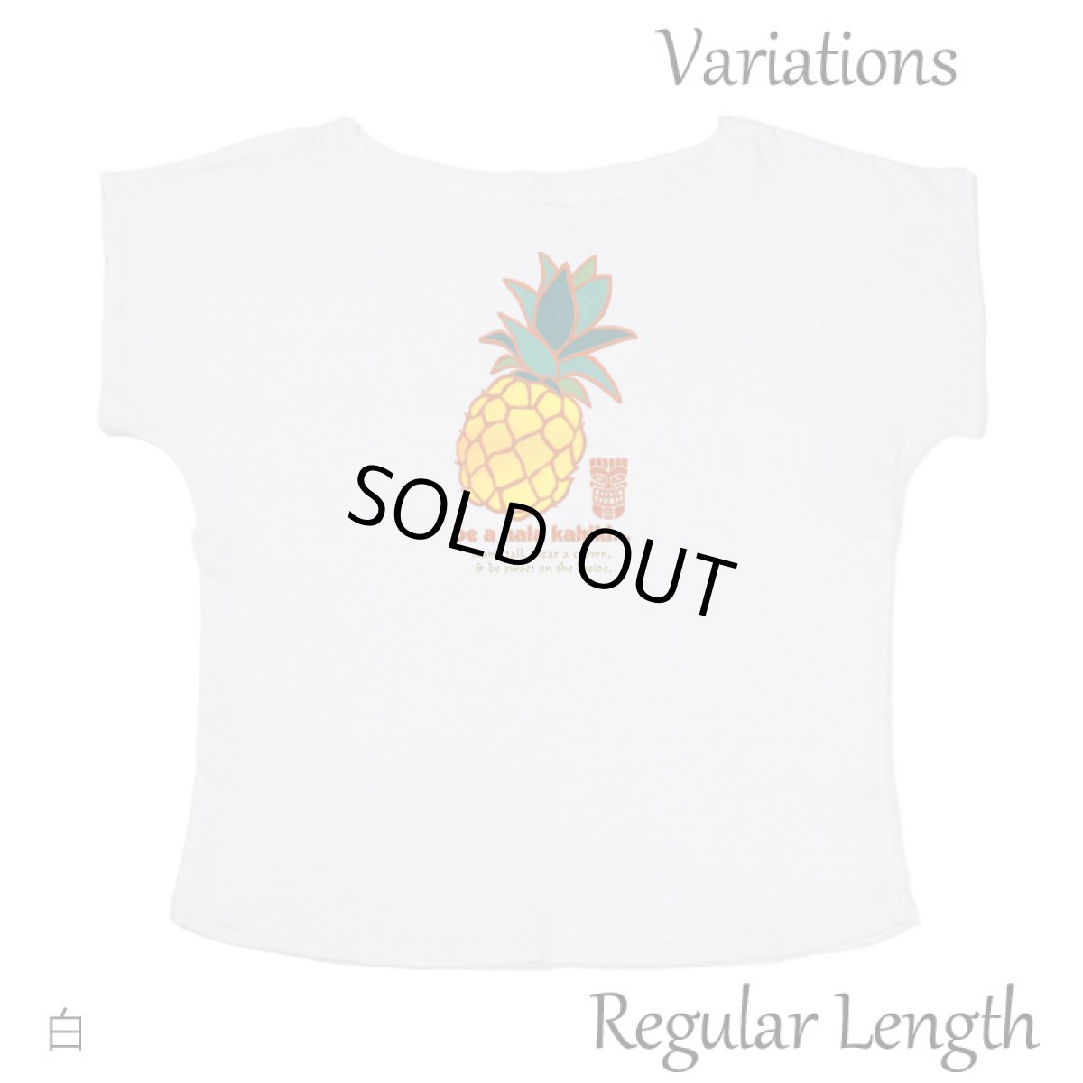 画像12: 2種類の着丈から選べる スラブ コットン Tシャツ ハラカヒキ 刺しゅう風プリント (12)