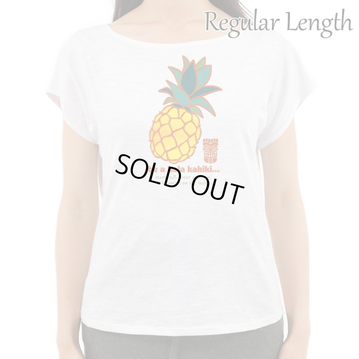 画像9: 2種類の着丈から選べる スラブ コットン Tシャツ ハラカヒキ 刺しゅう風プリント (9)