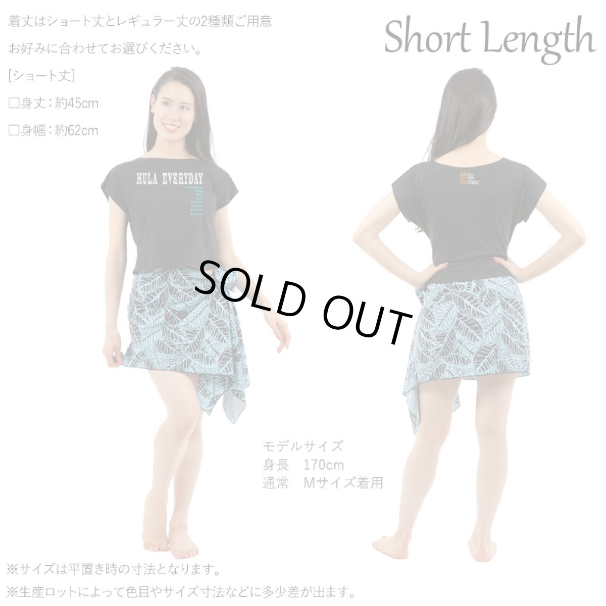 画像6: 2種類の着丈から選べる スラブ コットン Tシャツ フラエブリディ 刺しゅう風プリント (6)