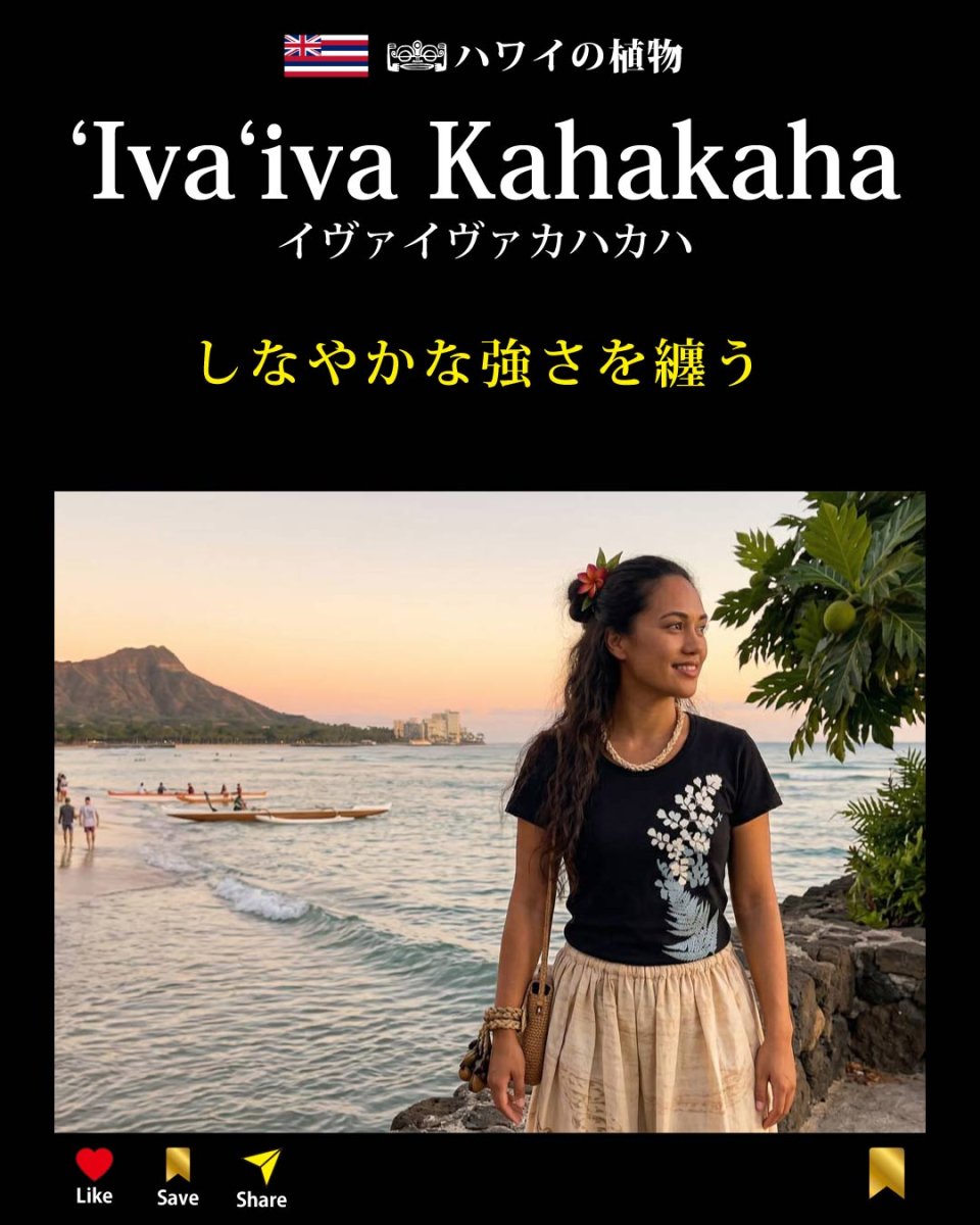 画像3: イヴァイヴァ カハカハ柄 6.2oz フライス 半袖 Ｔシャツ 白地 黒地 紺地 ネコポス送料無料 (3)