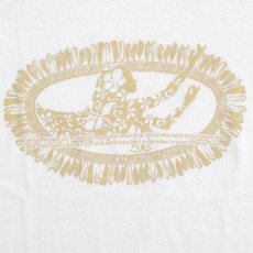 画像4: ホワイトジンジャーレイ柄 6.2oz フライス 半袖 Ｔシャツ 白地 ベージュ プリント  (4)