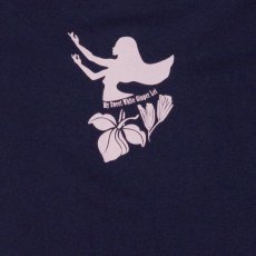 画像6: ホワイトジンジャーレイ柄 6.2oz フライス 半袖 Ｔシャツ 紺地 ピンク プリント ネコポス送料無料 (6)