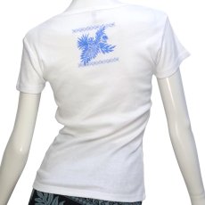 画像4: モアナヘレ柄 6.2oz フライス 半袖 Ｔシャツ 白地 黒地 (4)