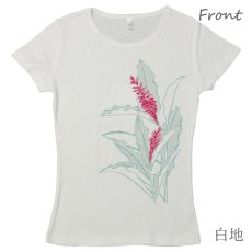 画像7: トーチジンジャー柄 6.2oz フライス 半袖 Ｔシャツ 白地 黒地 キラキラプリント ネコポス送料無料 (7)