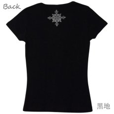 画像10: トーチジンジャー柄 6.2oz フライス 半袖 Ｔシャツ 白地 黒地 キラキラプリント ネコポス送料無料 (10)