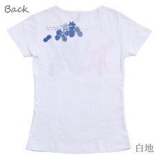 画像12: パイナップルフィールズ柄 6.2oz フライス 半袖 Ｔシャツ 白地 黒地 紺地 ネコポス送料無料 (12)