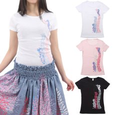 画像1: アンダーザシー柄 6.2oz フライス 半袖 Ｔシャツ 白地 黒地 ネコポス送料無料 (1)