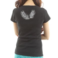 画像6: ココパームス柄 6.2oz フライス 半袖 Ｔシャツ 白地 黒地 紺地 ネコポス送料無料 (6)