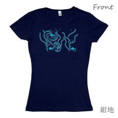 画像15: カナナカ柄 6.2oz フライス 半袖 Ｔシャツ 白地 黒地 紺地 ネコポス送料無料 (15)