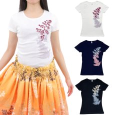 画像1: イヴァイヴァ カハカハ柄 6.2oz フライス 半袖 Ｔシャツ 白地 黒地 紺地 ネコポス送料無料 (1)