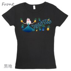 画像6: フラ レッスン Tシャツ フライス 半袖 パイナップルプリンセス柄 ネコポス対応可 (6)