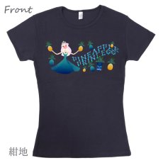 画像8: フラ レッスン Tシャツ フライス 半袖 パイナップルプリンセス柄 ネコポス対応可 (8)