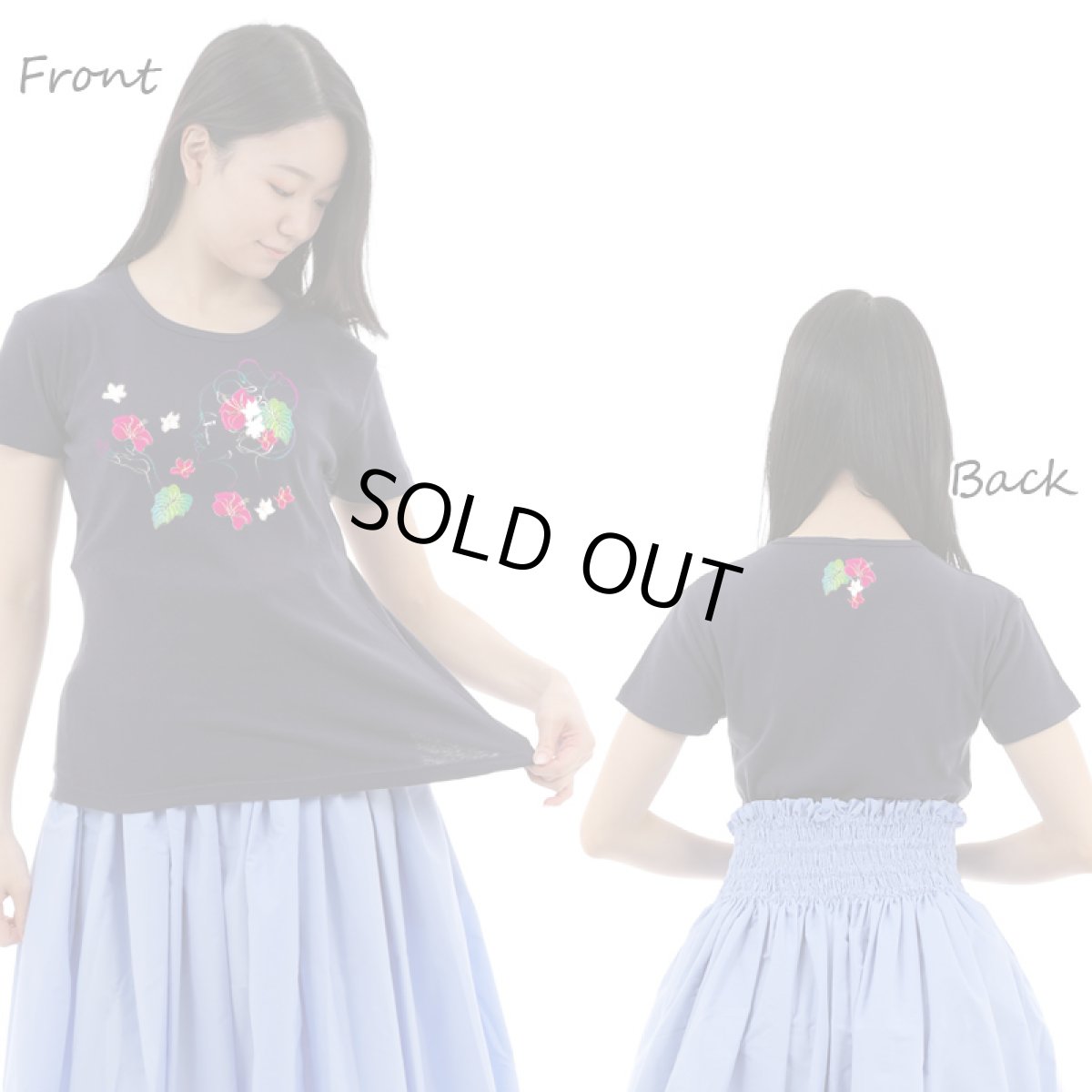 画像3: フラ レッスン Tシャツ フライス 半袖 カラフルラカ柄 ネコポス対応可 (3)