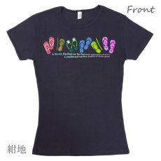 画像8: フラのレッスンTシャツに最適 フライス 半袖 Tシャツ ビーチサンダル柄 ネコポス対応可 (8)