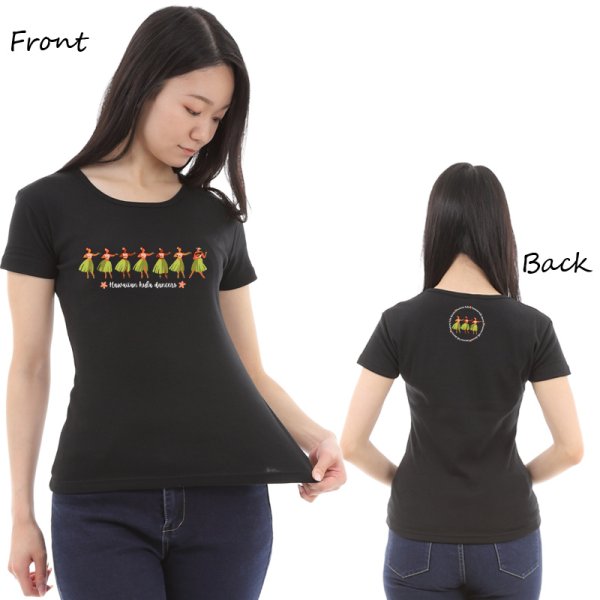 フラのレッスンTシャツに最適 フライス 半袖 Tシャツ ハワイアンフラ