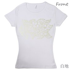 画像5: フラダンスの練習着に最適 フライス 半袖 Tシャツ プアキエレ柄 ネコポス対応可 (5)