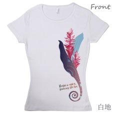 画像5: フラダンスの練習着に最適 フライス 半袖 Tシャツ トーチジンジャーマーメイド柄 ネコポス対応可 (5)