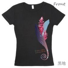 画像7: フラダンスの練習着に最適 フライス 半袖 Tシャツ トーチジンジャーマーメイド柄 ネコポス対応可 (7)