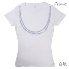 画像4: クラウンフラワーレイ柄 6.2oz フライス 半袖 Ｔシャツ 白地 黒地 紺地 ネコポス送料無料 (4)