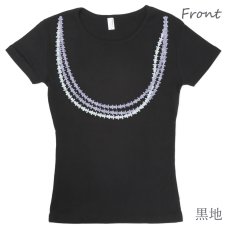 画像6: クラウンフラワーレイ柄 6.2oz フライス 半袖 Ｔシャツ 白地 黒地 紺地 ネコポス送料無料 (6)