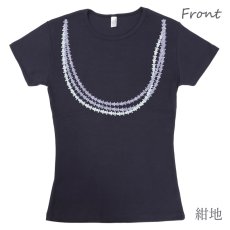 画像8: クラウンフラワーレイ柄 6.2oz フライス 半袖 Ｔシャツ 白地 黒地 紺地 ネコポス送料無料 (8)