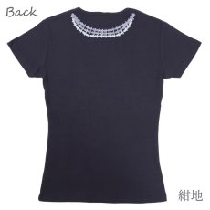 画像9: クラウンフラワーレイ柄 6.2oz フライス 半袖 Ｔシャツ 白地 黒地 紺地 ネコポス送料無料 (9)