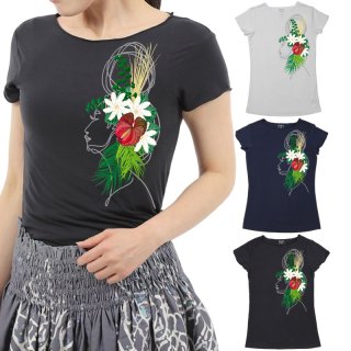 フラレッスン用Tシャツ2枚 Amazon | [ゆる波] フラ Tシャツ レディース 【フラガール 2