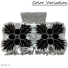 画像5: ハワイアン バンスクリップ ウルキルト柄 ヘアクリップ ロングヘア対応 (5)