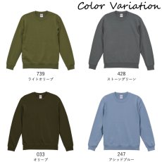 画像10: 10.0oz クルーネック スウェット トレーナー 無地 ユニセックスサイズ (10)