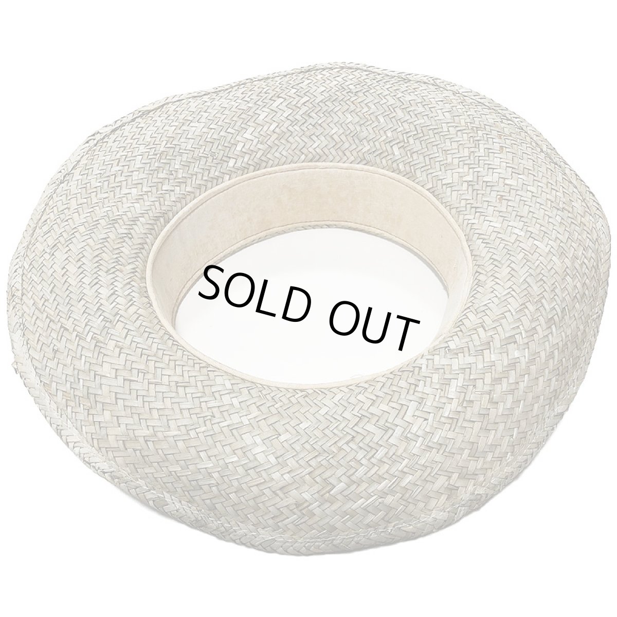 画像2: パーパレ フラダンス タヒチアン 舞台衣装 帽子 パンダナス クラウンレス ラウハラ ハット ナチュラル (2)