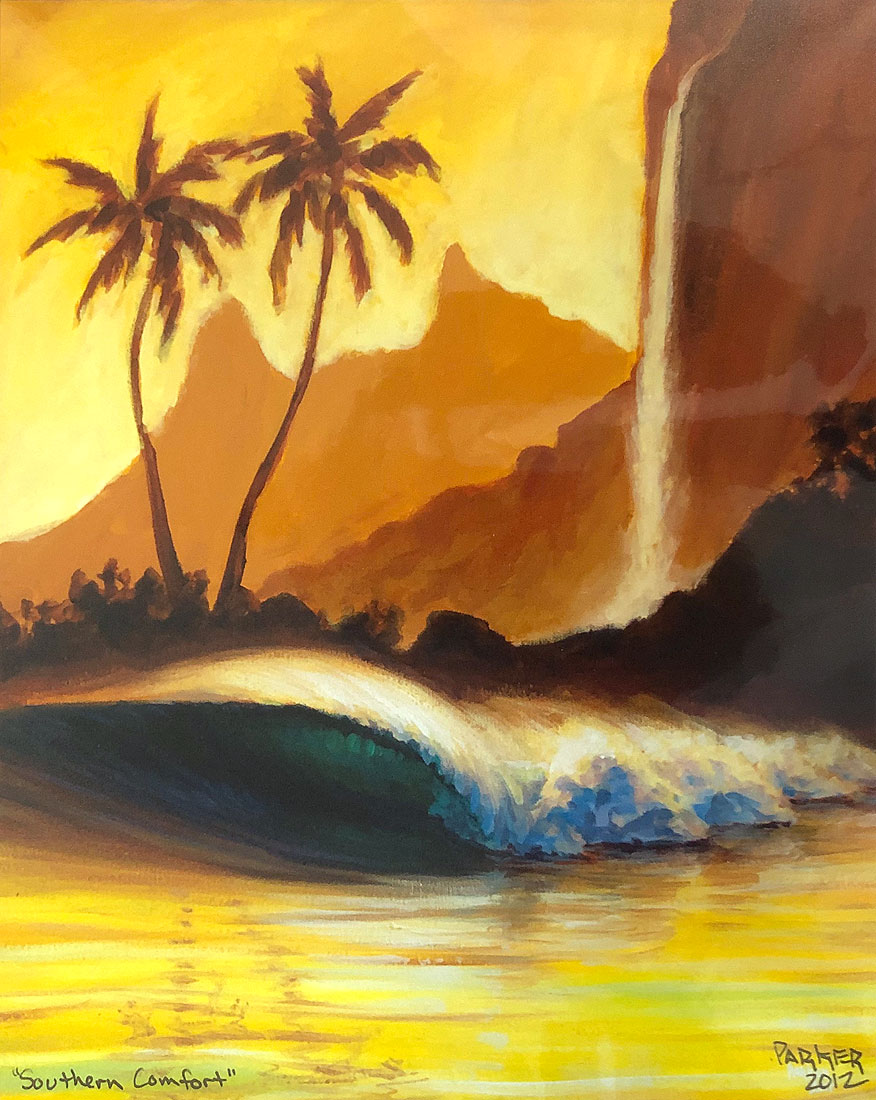 画像1: ハワイの絵画 Southern Comfort（11" x 14"） by Patrick Parker (1)