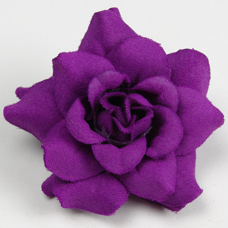 画像1: ミニバラ（ローズ）紫色シルクフラワー造花花材 アウトレットSale (1)