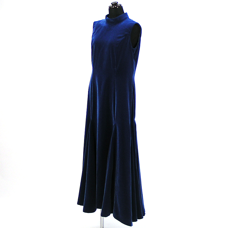 画像1: ベルベットドレス【ブルー】Sale (1)