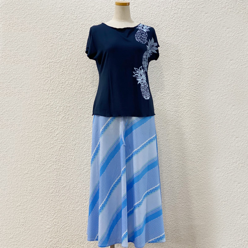 ルースフィットTシャツ＆2wayスカート コーディネートセット